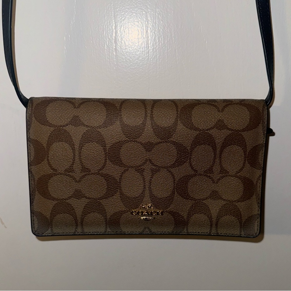 Coach Anna Foldover Clutch Crossbody Bag